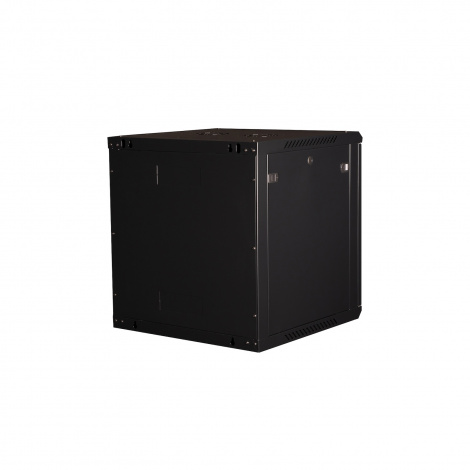 Шкаф 19" телекоммуникационный настенный, 12U 635x600х600 мм, дверь стекло,черный